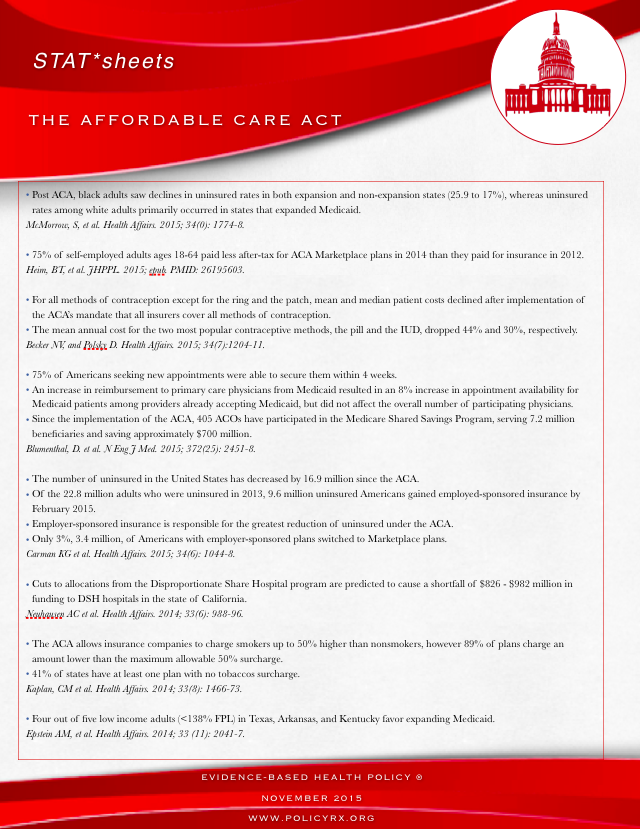 201511 The Affordable Care Act Policy Prescriptions